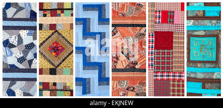 different colored patchworks Stock Photo