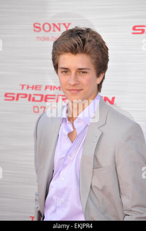 LOS ANGELES, CA - JUNE 29, 2012: Billy Unger at the world premiere of 'The Amazing Spider-Man' at Regency Village Theatre, Westwood. Stock Photo