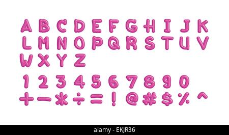 Letters of the alphabet set on white Stock Vector