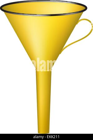 Funnel in orange design Stock Vector