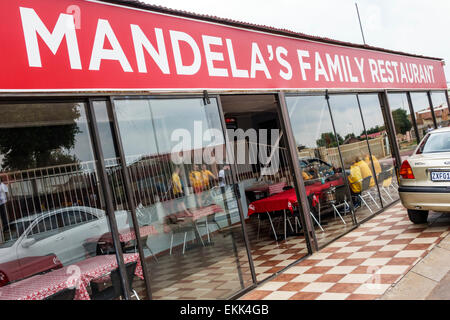 Johannesburg South Africa,Soweto,Vilakazi Street Precinct,Mandela's Family restaurant,restaurants,food,dine,dining,restaurant restaurants food dining Stock Photo