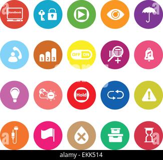 Home use machine sign flat icons on white background, stock vector Stock Vector