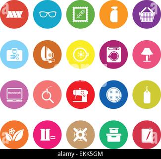 illustration of sewing icons on white background Stock Vector Image ...