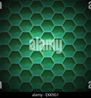 Create green color honeycomb background texture, stock vector Stock Vector