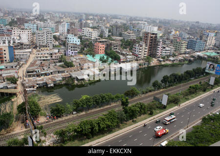 An overview of Dhaka city, the fastest population growth among the South Asian cities. on April 11, 2015 Population of Dhaka city has been growing at a pace of almost four percent annually, the fastest among the South Asian cities. The population of Dhaka is 10356500 according to the Geo Names geographical database. Stock Photo