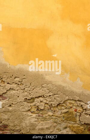 vintage wall in Prague city center in Czech republic Stock Photo