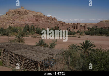 Beautiful view on ancient kasbah Ait ben Haddou in Morocco Stock Photo