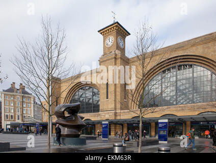 The exterior of Kings Cross Station in London which is a major rail hub Stock Photo