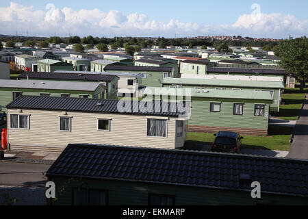 Static caravan park. Stock Photo