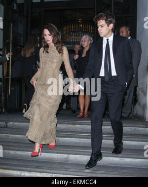 Keira Knightley and her husband James Righton attends Chanel Front Row ...