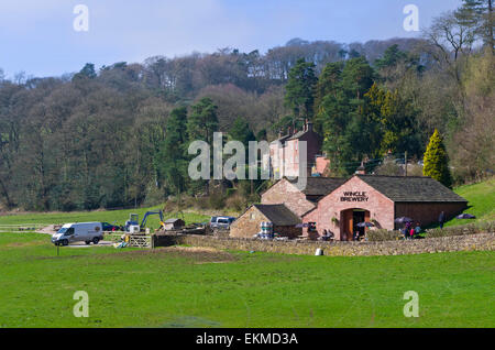 Wincle Brewery and Village, Peak District National Park, Cheshire, England, UK Stock Photo