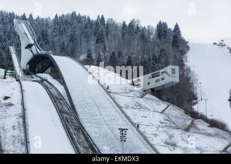 The Ski Jump at the site of the 1936 Winter Olympics at Garmisch ...