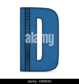 Vector - Alphabet Blue Jeans Letter Stock Photo