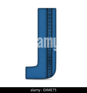 Vector - Alphabet Blue Jeans Letter Stock Photo