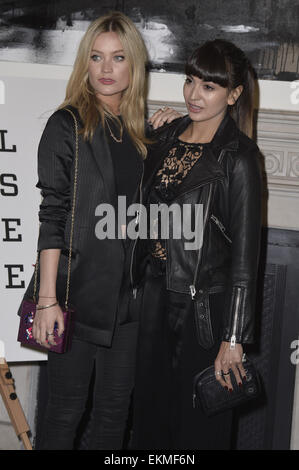 Celebrities attend Paul Wellers "Real Stars are Rare Launch Tonight" in Somerset house.  Featuring: Laura Whitmore,Zara Martin Where: London, United Kingdom When: 08 Oct 2014 Stock Photo
