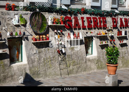 French Pottery shop Stock Photo