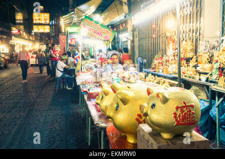 Scenes of Yaowarat road during chinese new year, Chinatown of Bangkok.