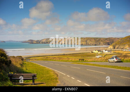 Newgale Beach in Pembrokeshire, West Wales Stock Photo