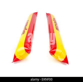 Fans Thundersticks - Spain Football Isolated Stock Photo