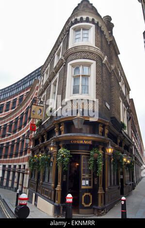 Exterior of The Cockpit pub, Ireland Yard, City of London, England Stock Photo