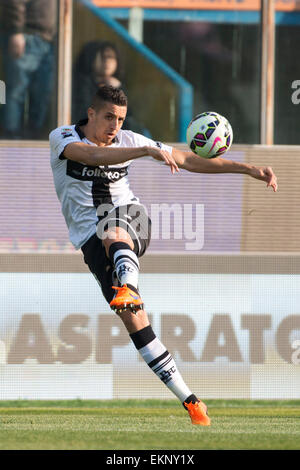 Parma, Italy. 11th Apr, 2015. Parma, Italy. 11th April, 2015. Zaouhair Feddal (Parma) Football/Soccer : Italian 'Serie A' match between Parma FC 1-0 Juventus at Stadio Ennio Tardini in Parma, Italy . Credit:  Aflo Co. Ltd./Alamy Live News Stock Photo