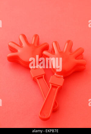 Cheering clap hand tool Stock Photo