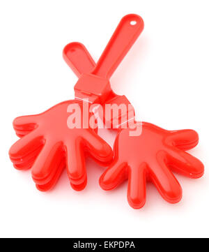 Cheering clap hand tool isolated on white background Stock Photo