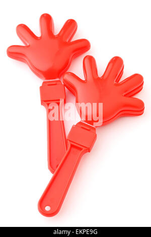 Cheering clap hand tool isolated on white background Stock Photo