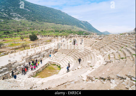 Odeon in Ephesus, Selcuk, İzmir Province, Aegean Region, Turkey Stock Photo