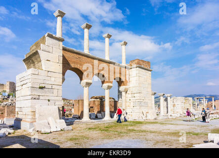 Ruins of the Basilica of Saint John, Ephesus, Selcuk, Izmir, Aegean Region, Turkey Stock Photo