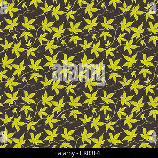 Vector Seamless Floral Antique Pattern With Interlacing Ribbons Stock 