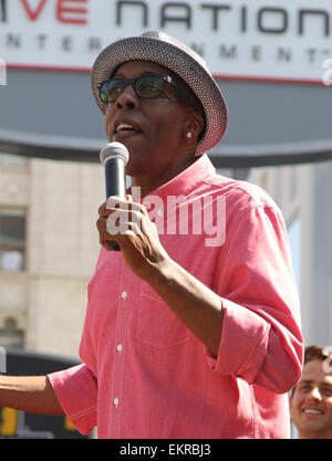 New Kids on the Block's star unveiling ceremony on the Hollywood Walk of Fame  Featuring: Arsenio Hall Where: Hollywood, California, United States When: 09 Oct 2014 Stock Photo