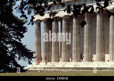 Memorial  Walhalla Donaustauf district of Regensburg Bavaria Germany Europe Stock Photo