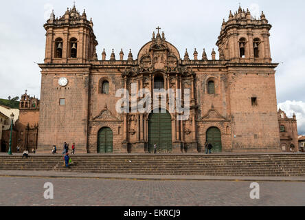 Peru, Cusco.  The Cathedral, 16th. century. Stock Photo