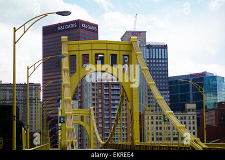 bridge Pittsburgh PA Stock Photo