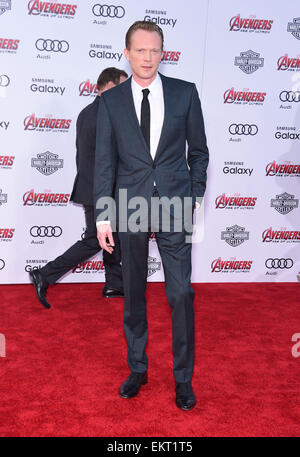 Hollywood, California, USA. 13th Apr, 2015. Paul Bettany arrives for the Marvel's ''Avengers: Age of Ultron'' World Premiere at the Dolby theater. Credit:  Lisa O'Connor/ZUMA Wire/Alamy Live News Stock Photo