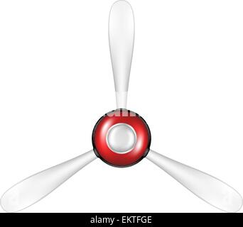 Airplane propeller in vintage design Stock Vector