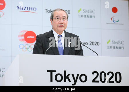 Tokyo, Japan. 14th Apr, 2015. Koichi Miyata, APRIL 14, 2015 : Mizuho and Sumitomo Mitsui Financial Group has Press conference in Tokyo. Mizuho and Sumitomo Mitsui Financial Group announced that it has entered into a partnership agreement with the Tokyo Organising Committee of the Olympic and Paralympic Games. With this agreement, Mizuho and Sumitomo Mitsui Financial Group becomes the gold partner. © YUTAKA/AFLO SPORT/Alamy Live News Credit:  Aflo Co. Ltd./Alamy Live News Stock Photo