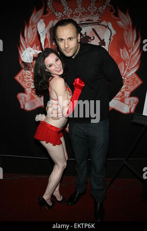 Headquarters Gentlemen's Club 9th Year Anniversary Bash hosted by Stoya and Kayden Kross  Featuring: Stoya,Big John Where: New York City, United States When: 09 Oct 2014 Stock Photo