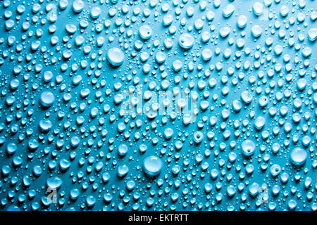 blue water drops Stock Photo