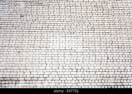 White grunge brick wall background Stock Photo