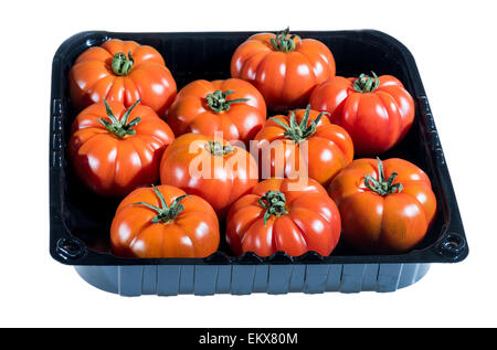 Giant Ox Heart-tomato oxheart bull's heart TOMATO Cuore di bue vegetable red good healthy food salad italian italy pattern rip Stock Photo