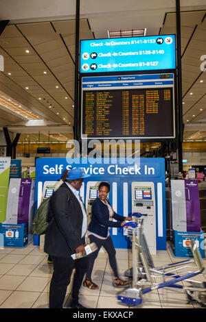 Self Service Check in O. R. Tambo International Airport Stock Photo - Alamy