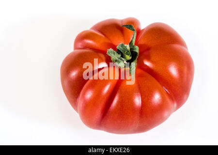 Giant Ox Heart-tomato oxheart bull's heart TOMATO Cuore di bue vegetable red good healthy food salad italian italy pattern rip b Stock Photo