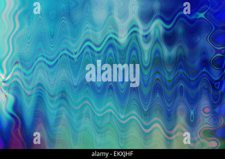 abstract blue color background with digital wave Stock Photo