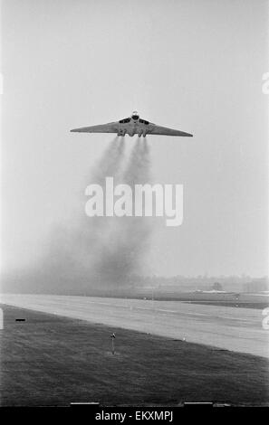 RAF Vulcans on Quick Reaction Alert. 1965. Stock Photo
