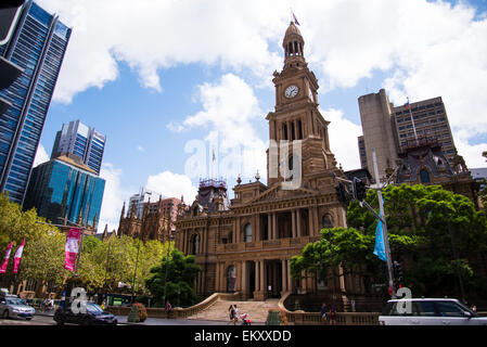 Sydney town hall in Australia. Stock Photo