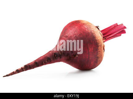 Fresh red beets on a white background. Clipping Path Stock Photo