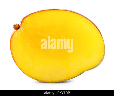 Mango fruit isolated on white background. Clipping Path Stock Photo