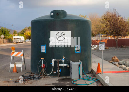 The local fire department in East Porterville, provides non potable water for local residents who have run out of water